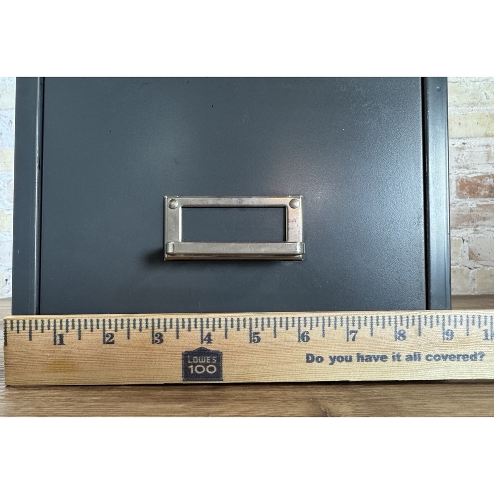 Vintage Steelmaster 5x8 Steel Index Card File Drawer Gray Metal Cabinet USA - Picture 15 of 16
